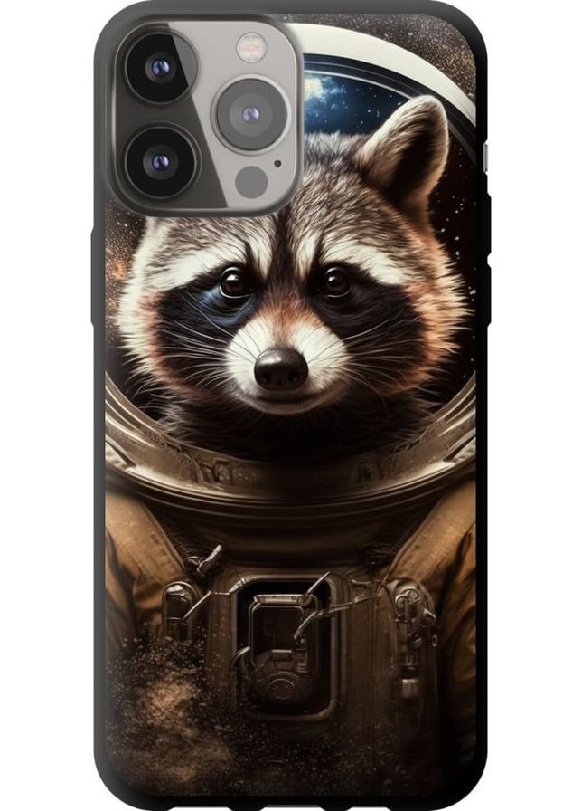 TPU черный чехол 'Raccoon austronaut' для Endorphone Apple iPhone 13 Pro Max (276320339)