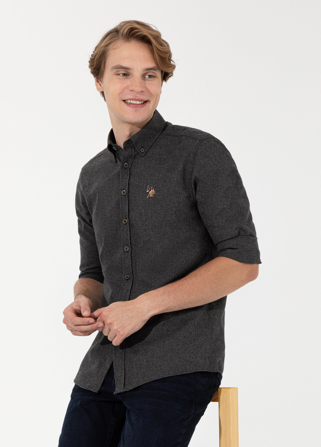 Черная рубашка U.S. Polo Assn.