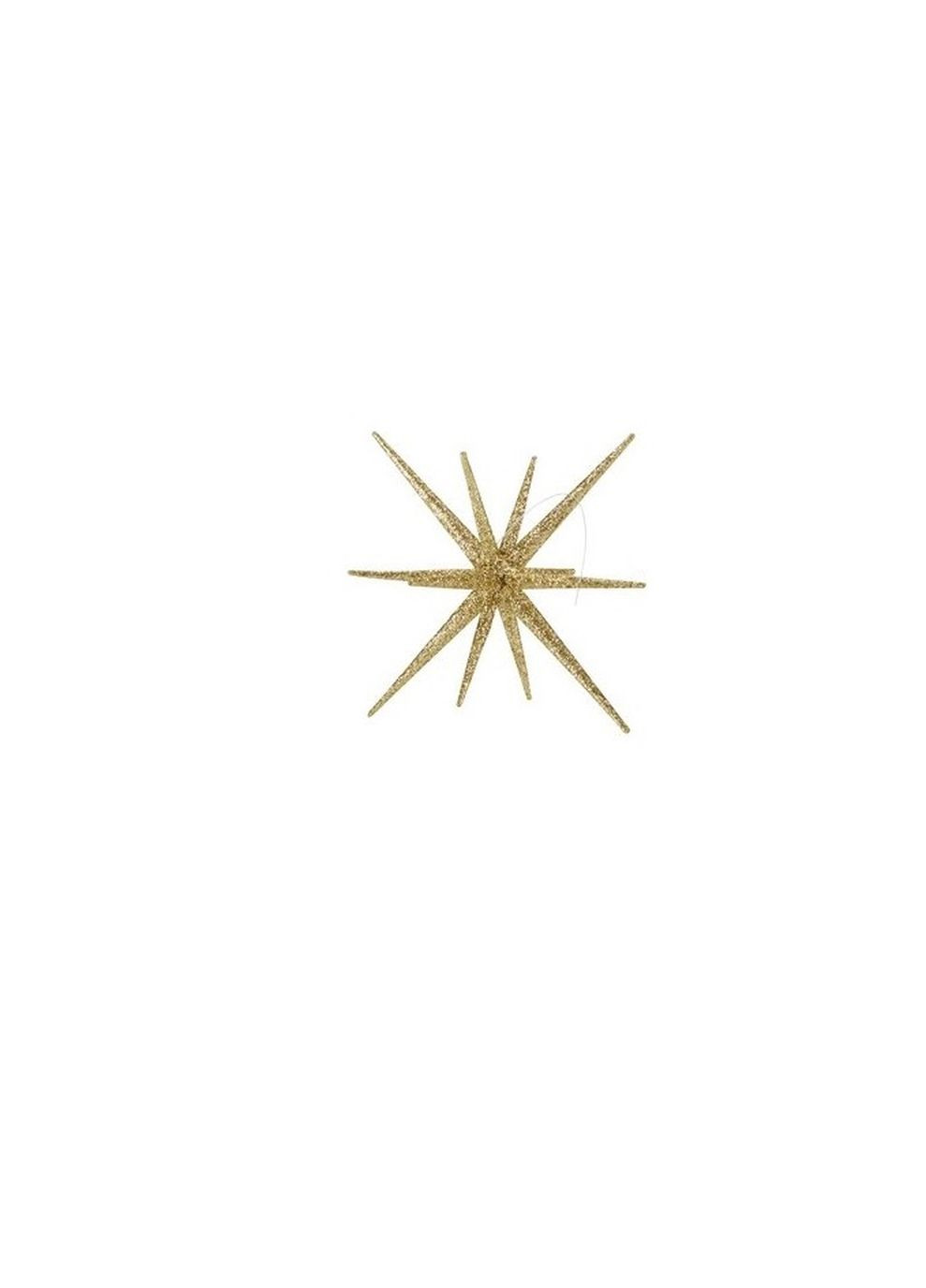 Новорічна золота зірка поліпропілен д.12см в.8см No Brand (266702573)