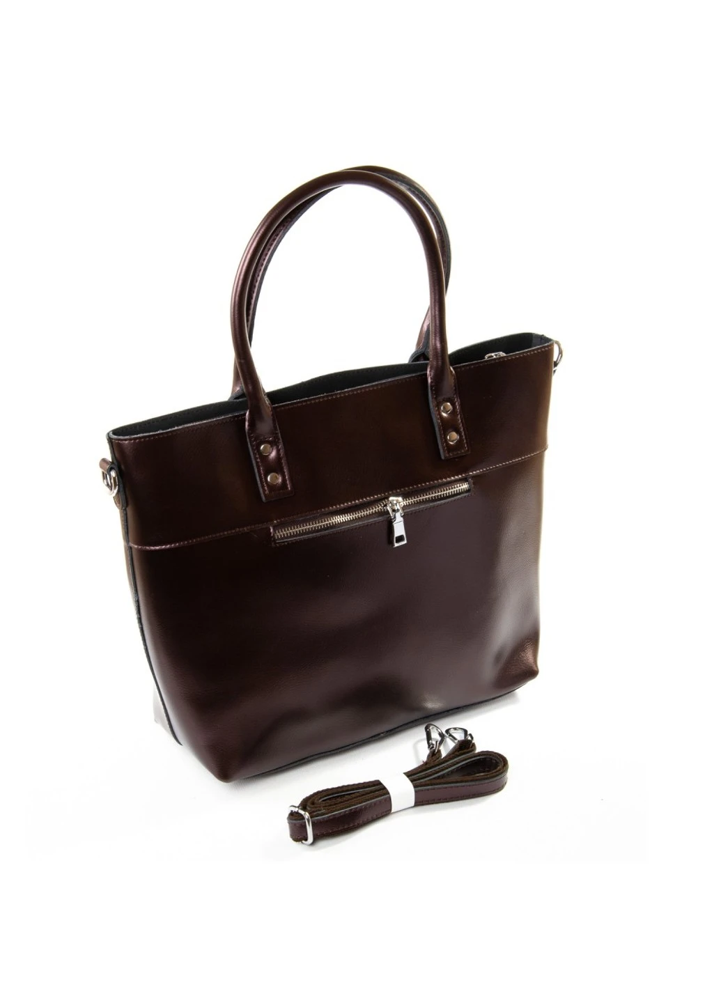 Женская кожаная сумка P24 8776 bright-brown Podium (261482232)