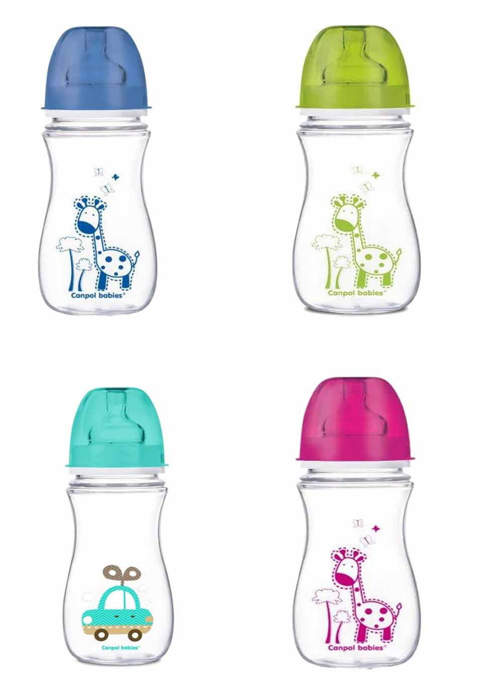 Бутылочка Easystart "Цветные зверьки" цвет разноцветный 00-00056721 Canpol Babies (259422230)