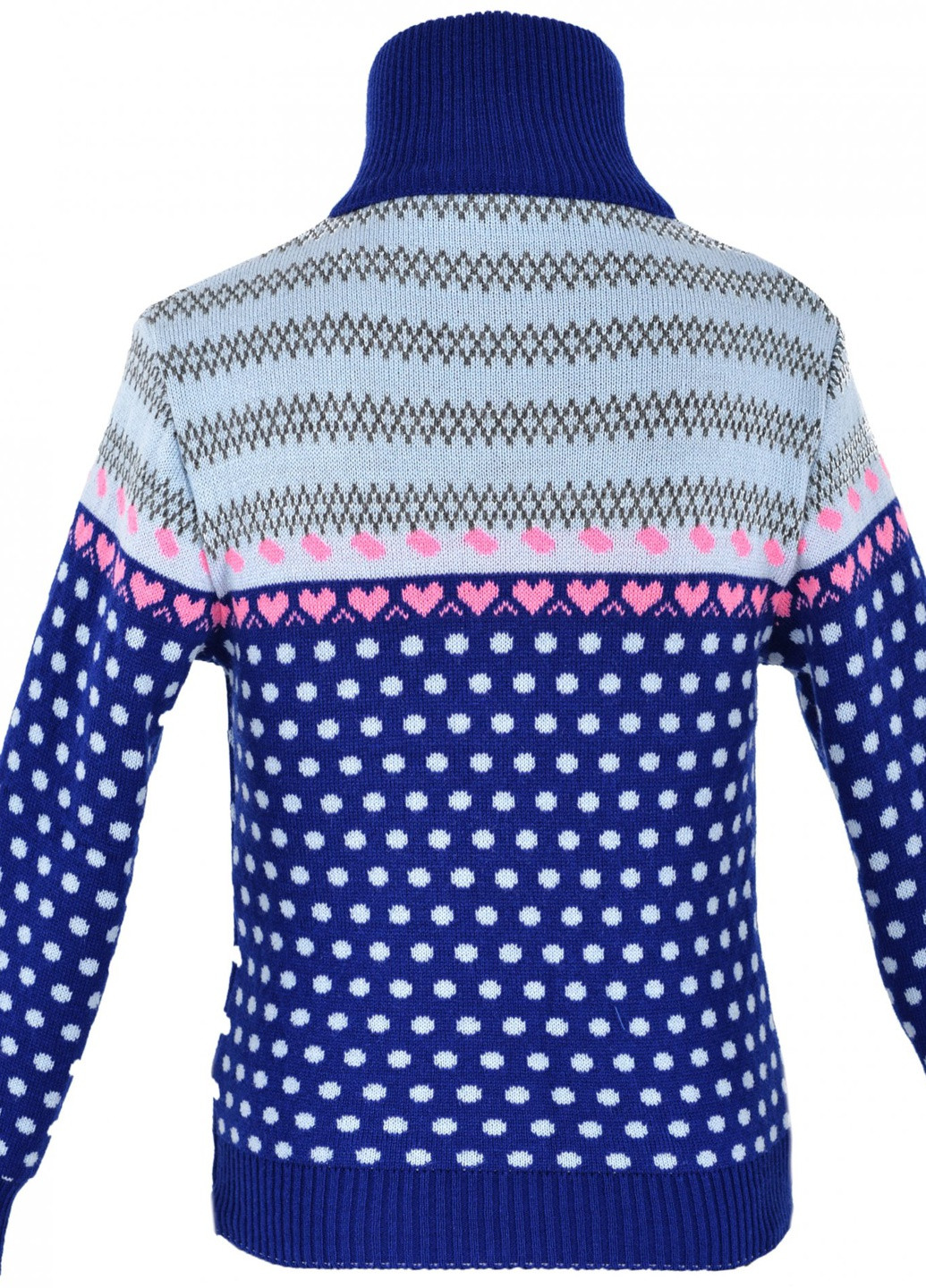 Синій светри кофта на дівчаток горошок (горошек)17780-709 Lemanta