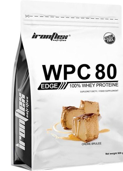 WPC 80eu EDGE 900 g /30 servings/ Creme Brulee Ironflex (257252784)