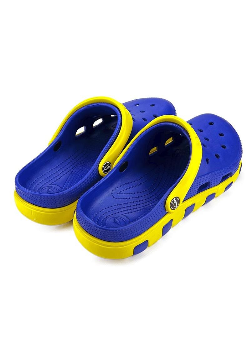 Кроксы сабо мужские сине-желтые 3021-416 LuckLine (257135353)