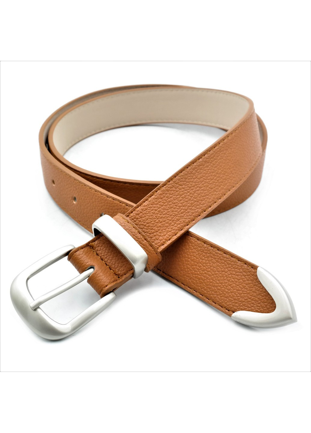 Жіночий ремінь Weatro 2,8 х 110 см Коричневий (рудий) zhkz-30cm-018 Le-Mon (267406442)