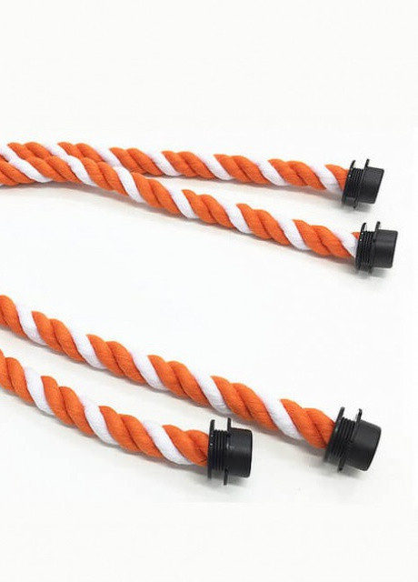 Ручки канаты 65 см для сумки-конструктор, бело-оранжевые More (257986206)