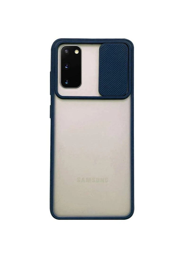 Матовый силиконовый чехол со шторкой для камеры для Samsung Galaxy S20 Epik (258522391)
