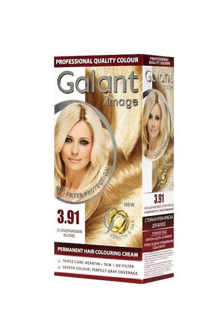 Стойкая крем краска для волос Image 3.91 скандинавский супер блонд 115 мл Galant (258512387)
