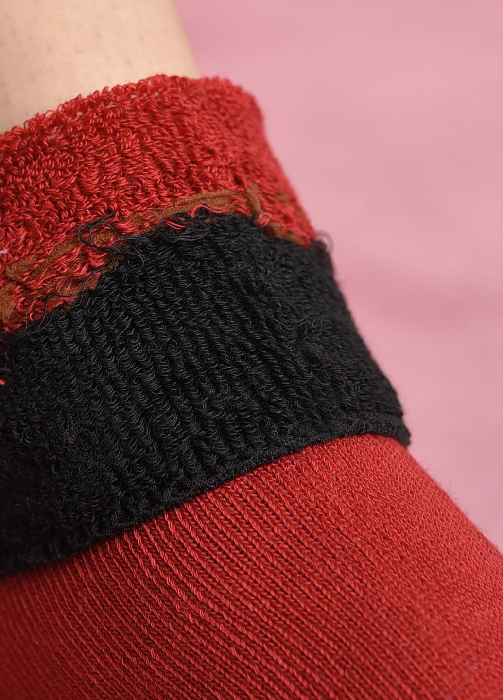 Шкарпетки махрові жіночі медичні без гумки червоного кольору розмір 36-41 Let's Shop (271665132)
