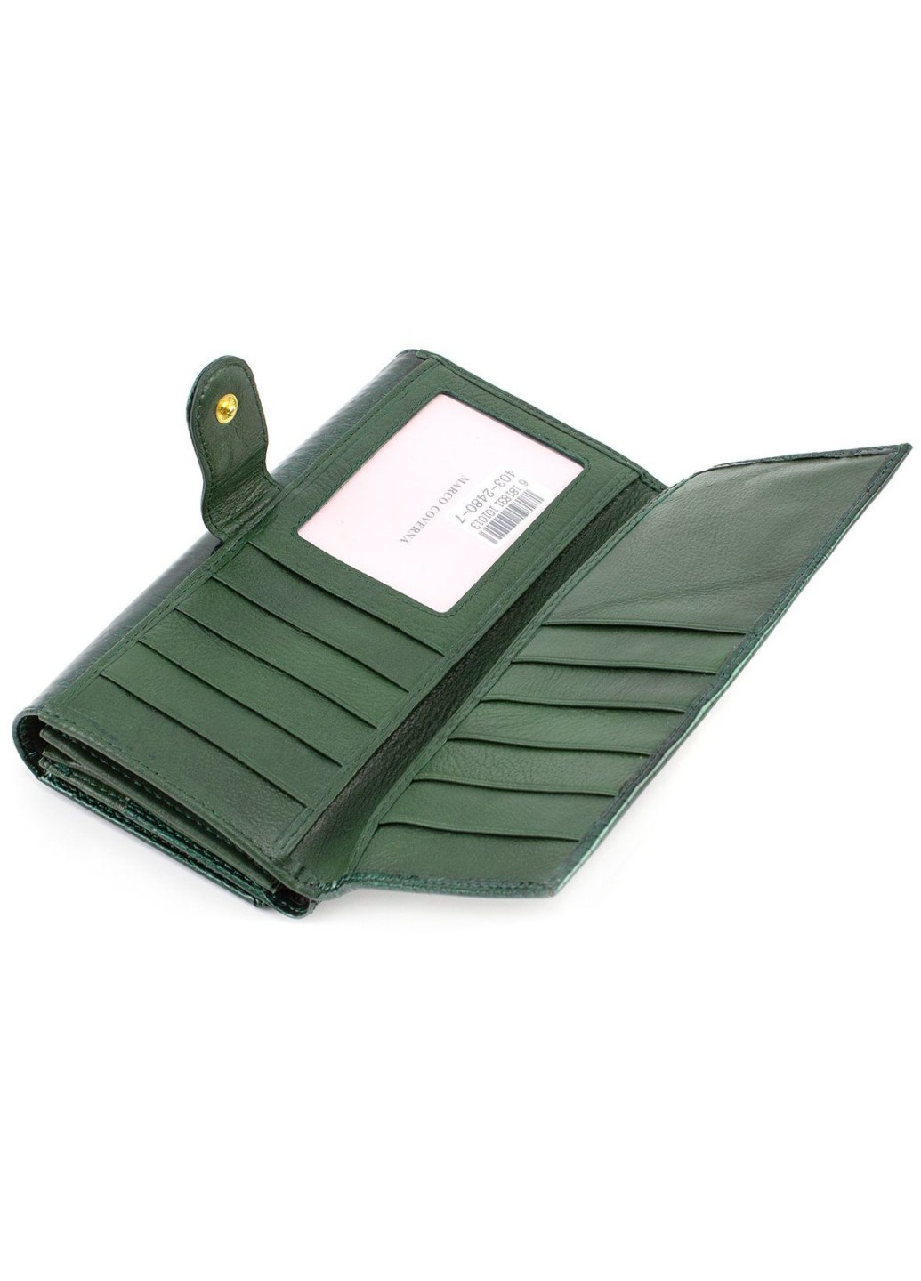 Сучасний жіночий гаманець зі шкіри MC-403-2480-7 (JZ6585) зелений Marco Coverna (259752551)