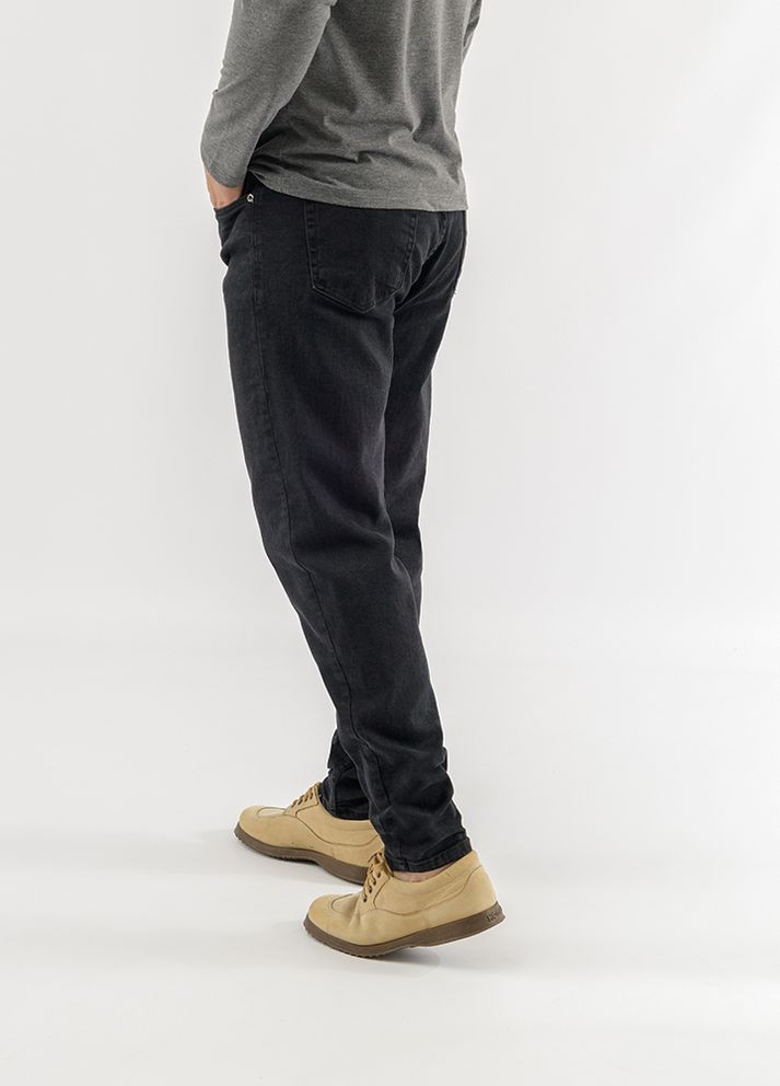 Черные демисезонные мужские джинсы цвет черный цб-00227241 Yuki