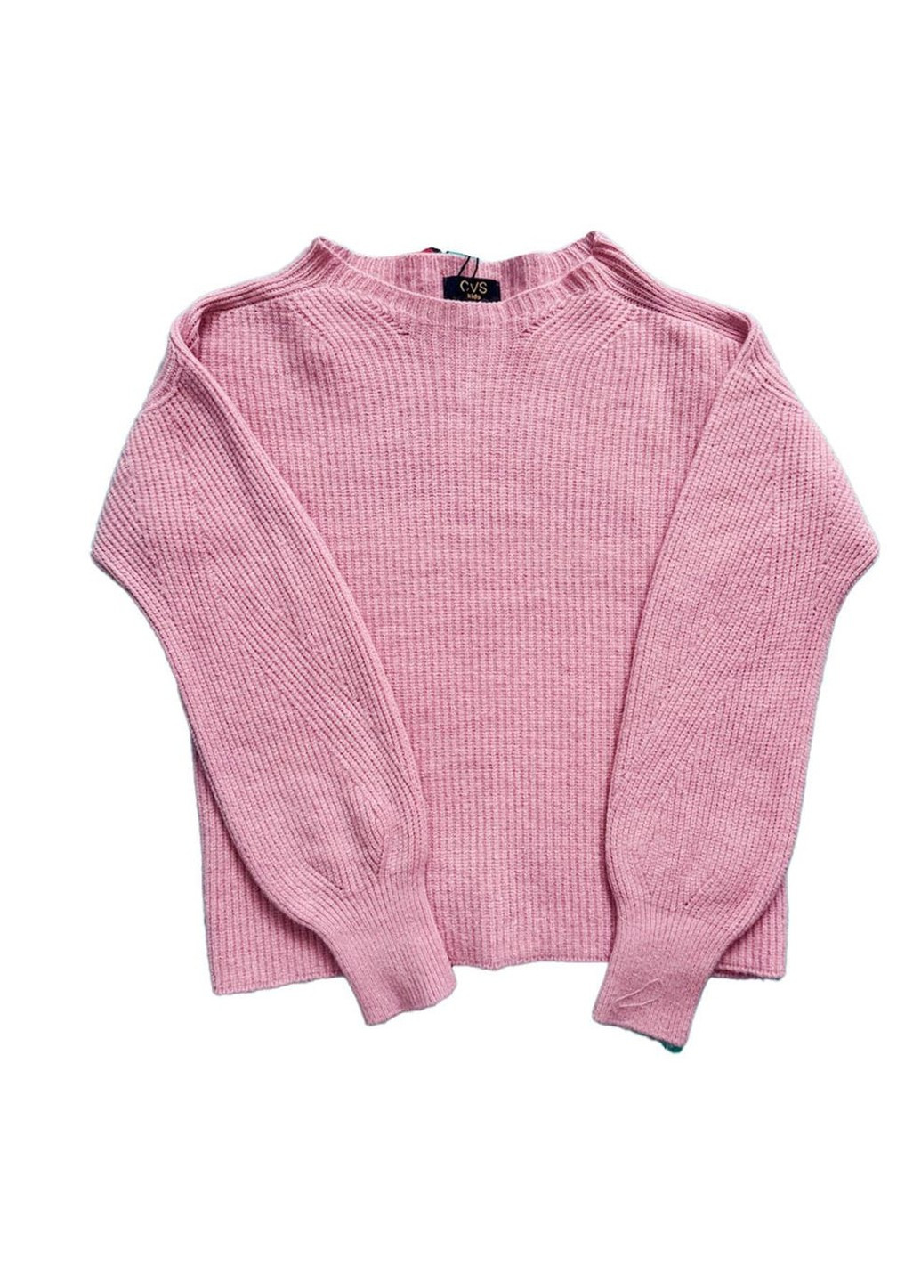 Рожевий светр рожевий в'язаний вкорочений OVS