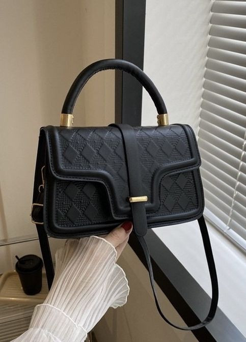 Жіноча сумка 4354 крос-боді чорна No Brand (276535270)