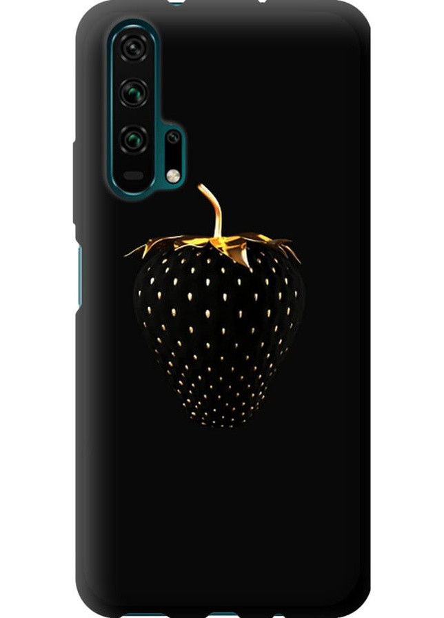 TPU чорний чохол 'Чорна полуниця' для Endorphone Huawei Honor 20 Pro (257830979)