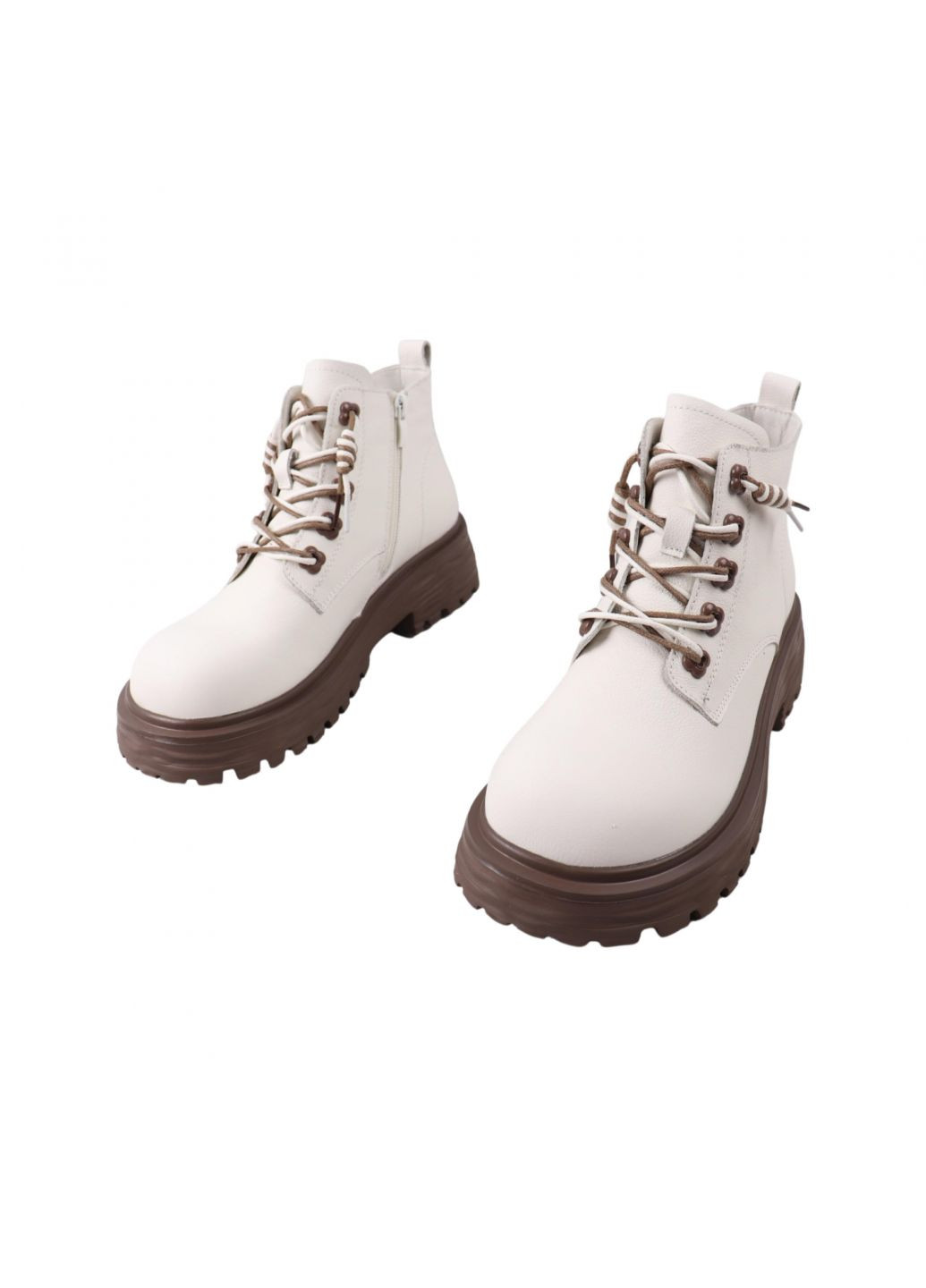 Черевики жіночі молочні натуральна шкіра Berkonty 428-23DHC (263509022)