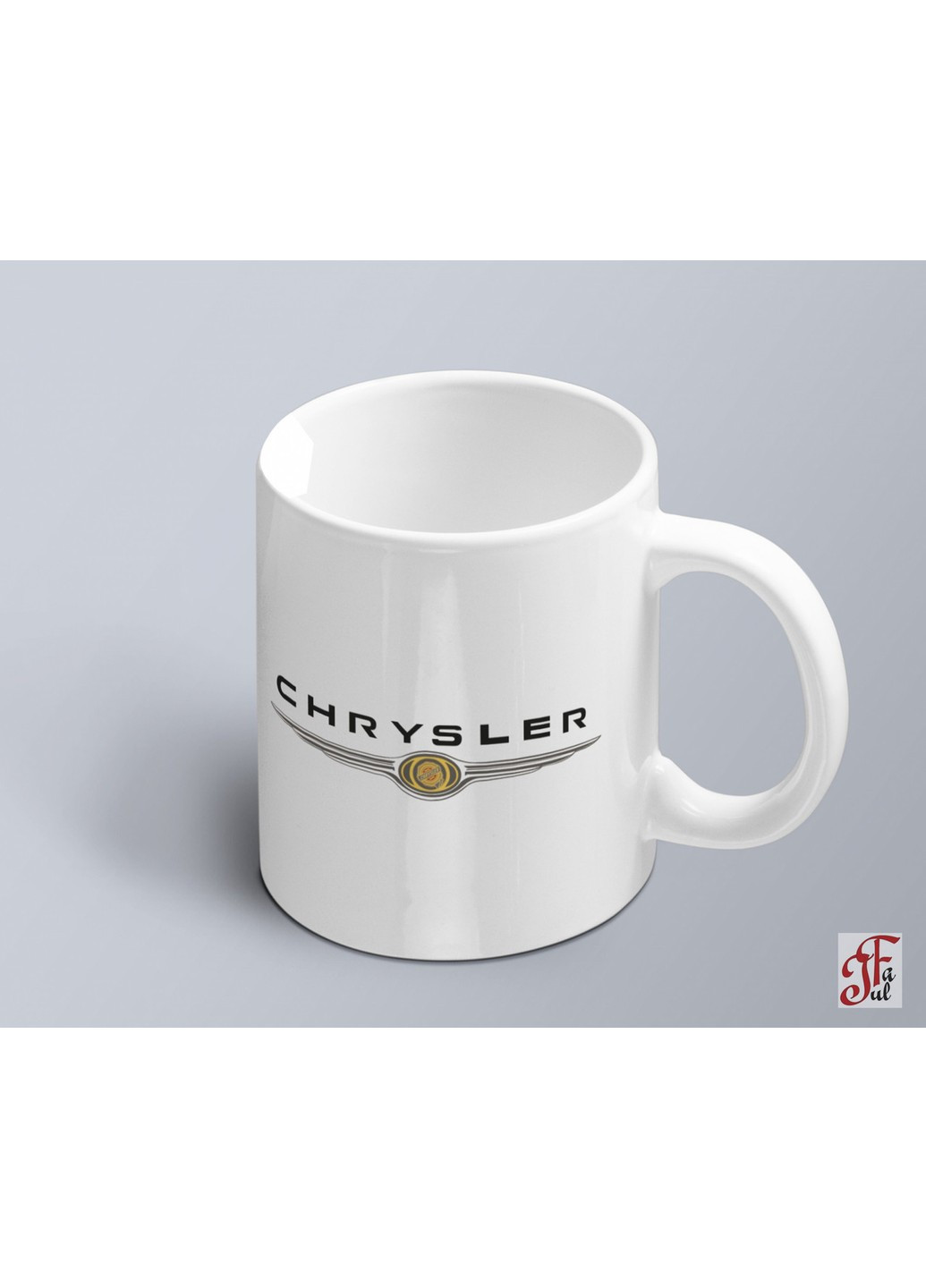 Чашка з принтом авто логотип Chrysler Крайслер ЗаСвіт (261255685)