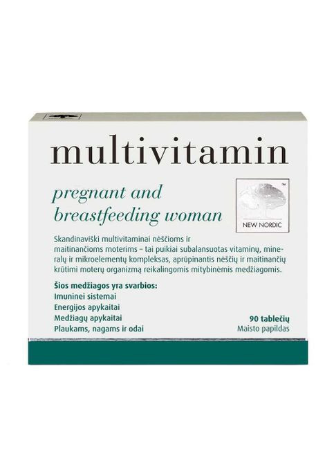 Multivitamin Pregnant and Breastfeeding Woman 90 Tabs New Nordic (277812450)