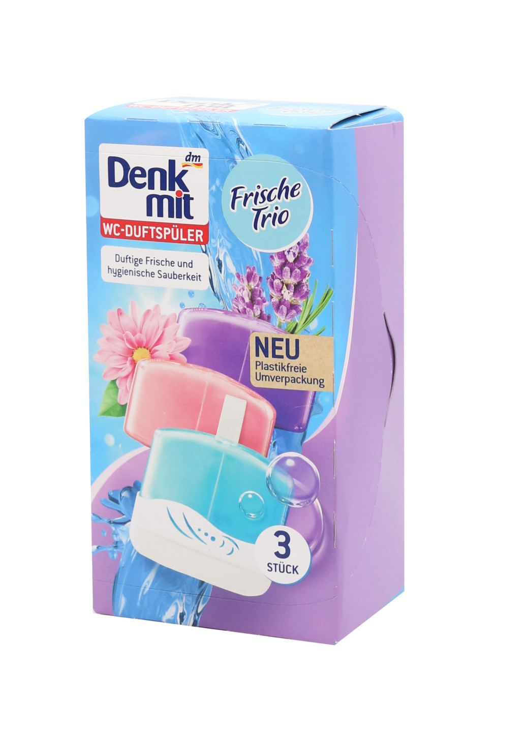 Туалетный блок для унитаза Frische Trio (3 шт) Denkmit (258079647)