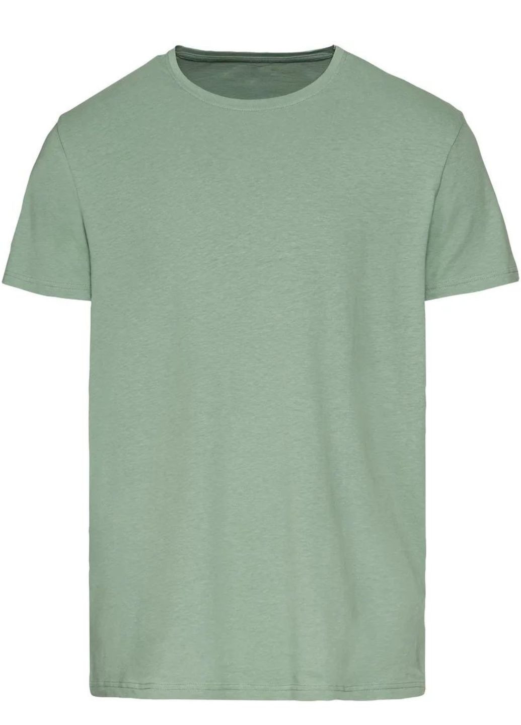 Оливковая мужская футболка. натуральный хлопок с коротким рукавом Livergy