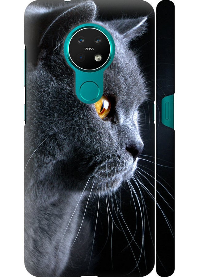 3D пластиковый матовый чехол 'Красивый кот' для Endorphone nokia 6.2 (257906265)