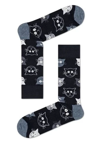 Комбіновані бокс шкарпеток котики Happy Socks анімалістичні (262890897)