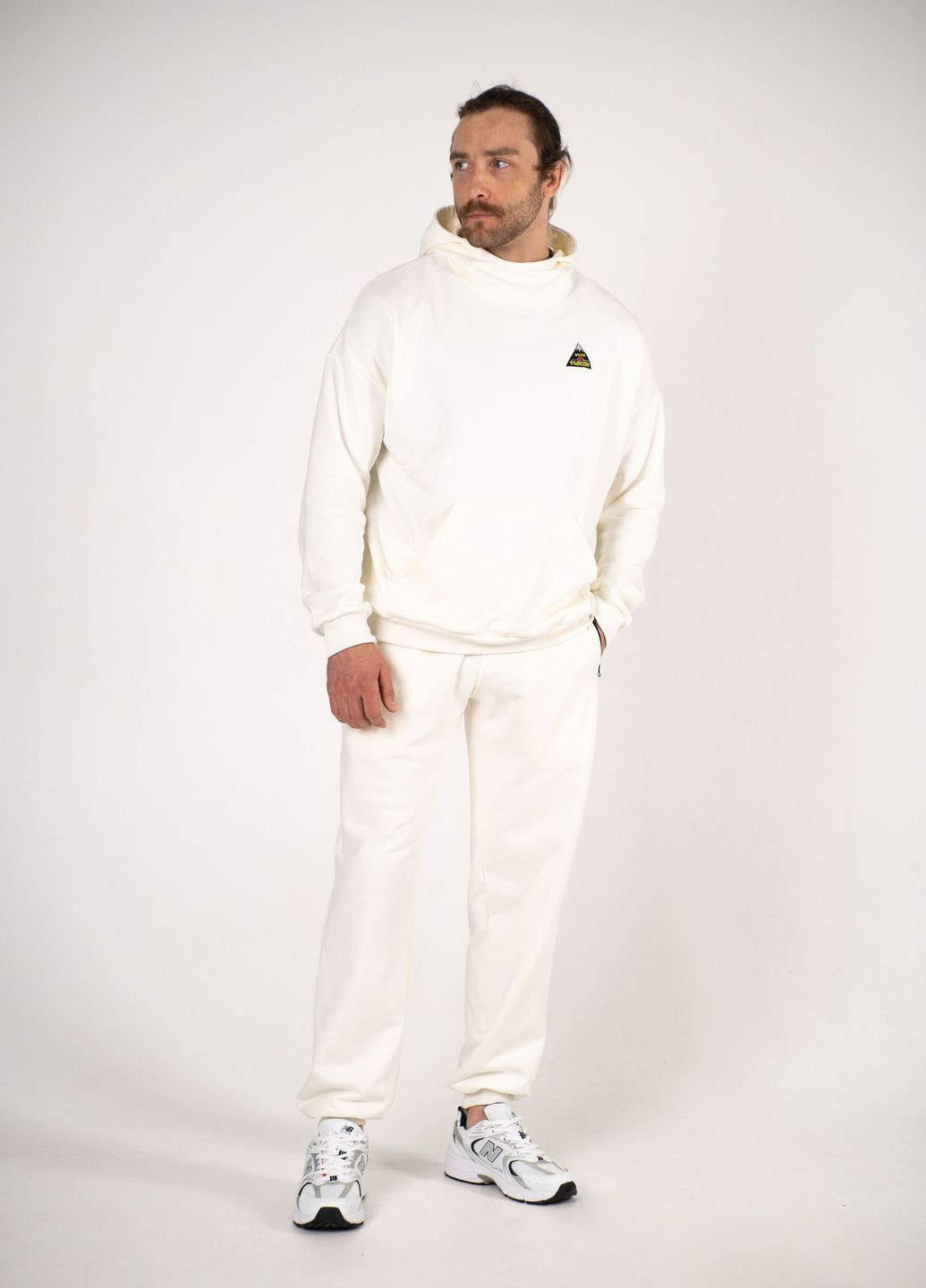 Худи оверсайз без начеса Japan Cat белый Custom Wear (273975392)