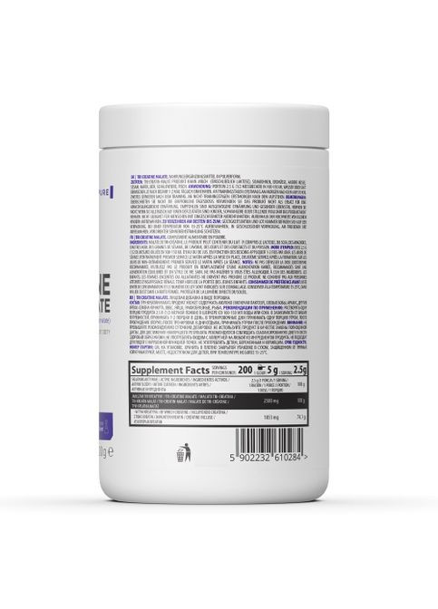 TRI Creatine Malate 500 g /200 servings/ Pure Ostrovit (276385137)