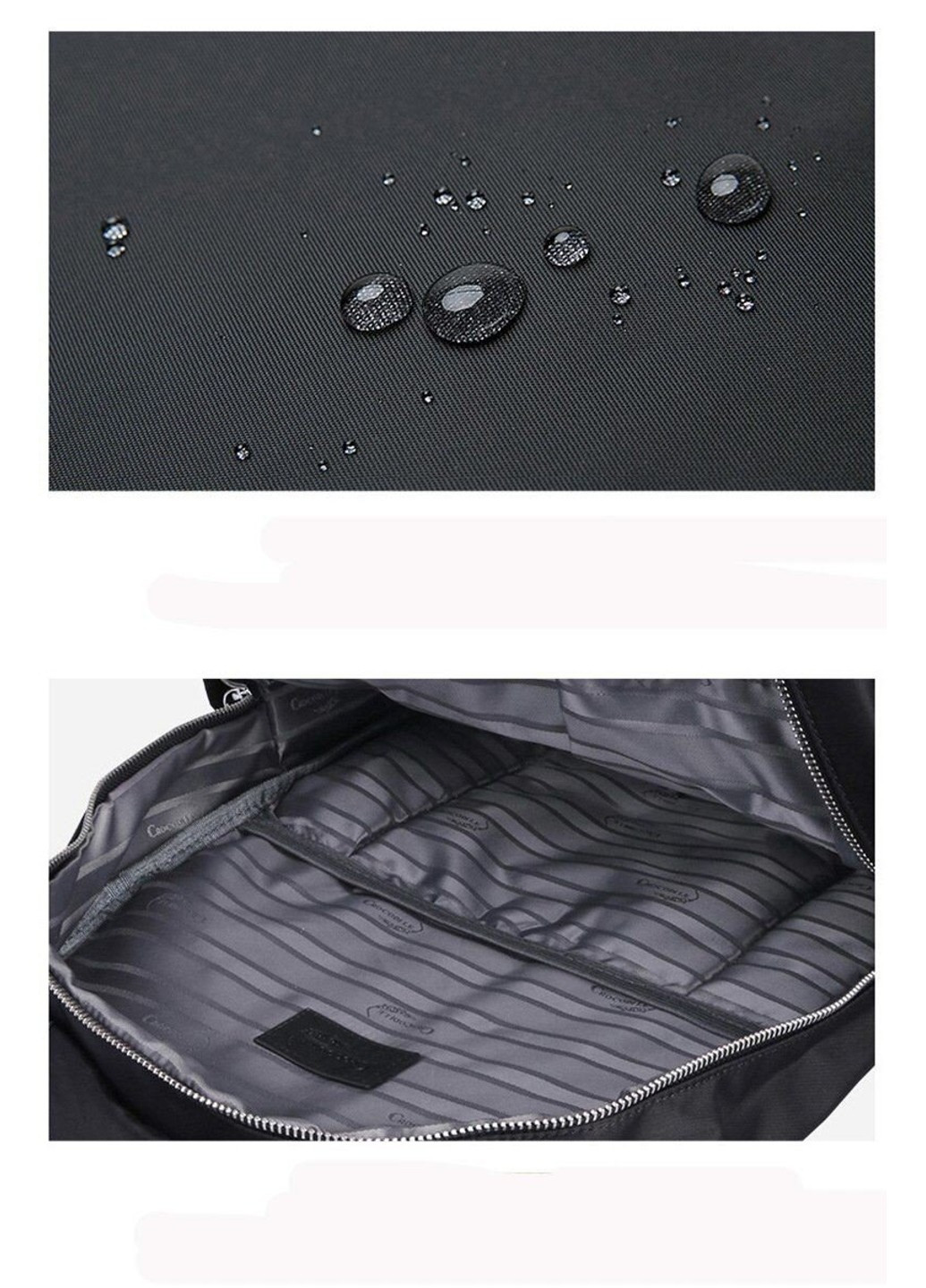 Нейлоновий чорний рюкзак 14808 Чорний Vintage (262523843)