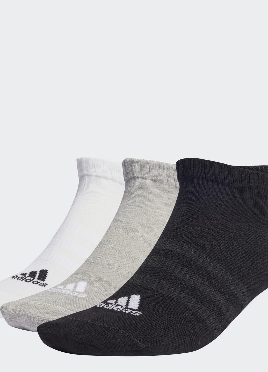 Три пары носков Thin and Light Sportswear Low-Cut adidas (259636949)