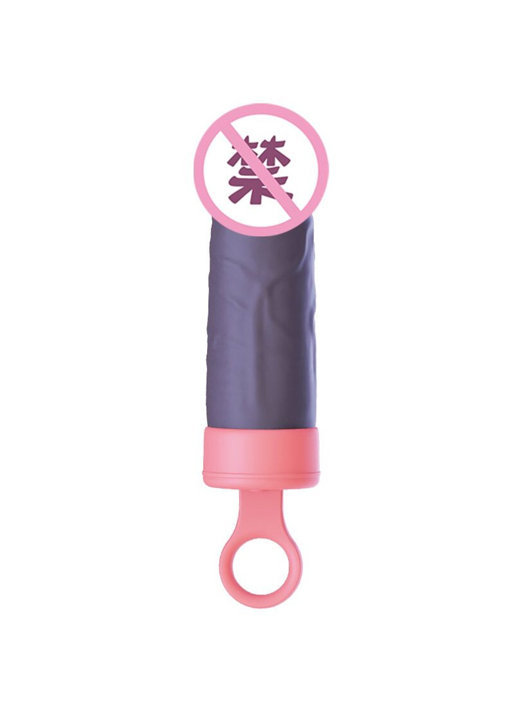 Вібратор Teddy Pink (Black Dildo), реалістичний вібратор під виглядом морозива CuteVibe (259454365)