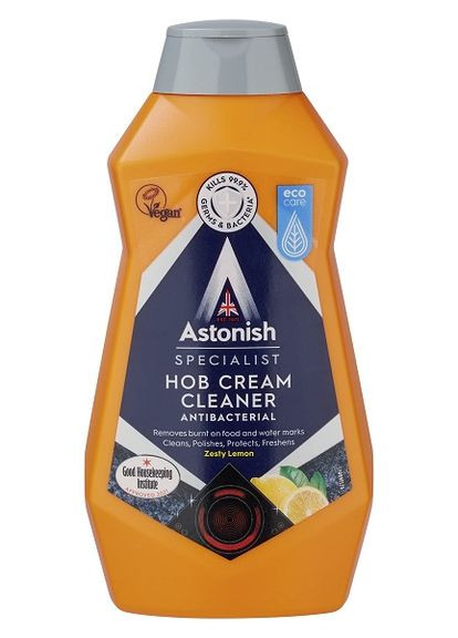 Крем для чистки стеклокерамики и СВЧ печей Hob Cream Cleaner, 500 мл Astonish (277972929)