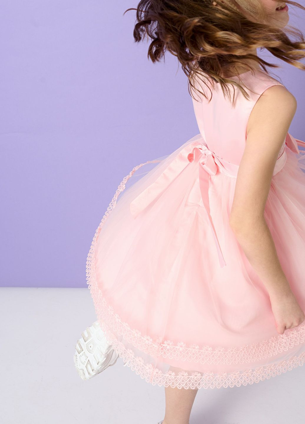 Розовое нарядное платье с бантом розовое Yumster (260391048)