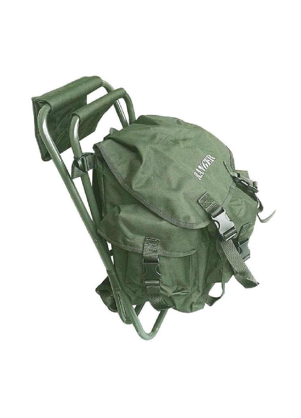 Розкладний компактний легкий стілець без спинки з рюкзаком для відпочинку дачі риболовлі туризму кемпінгу (475300-Prob) Зелений Unbranded (265391197)