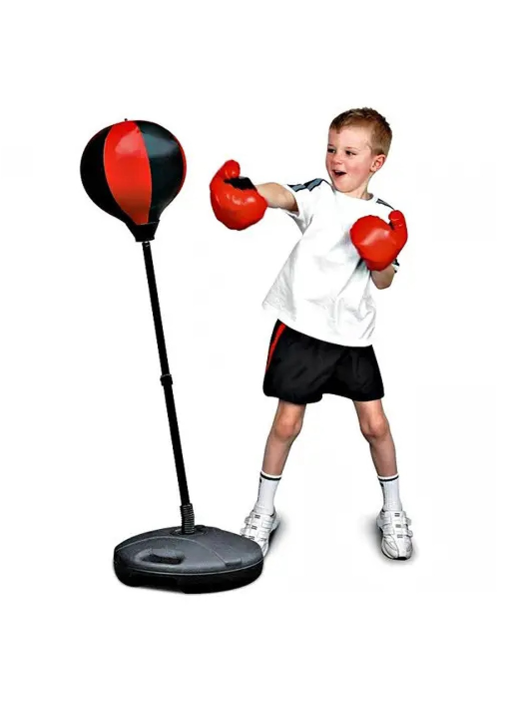 Дитячий боксерський розвиваючий компактний набір тренажер на стійці груша підлогова та рукавички 102 см (474565-Prob) Unbranded (258901460)