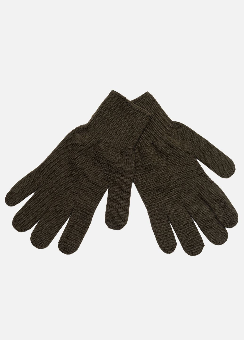 Мужские перчатки цвет хаки ЦБ-00232234 No Brand (272592945)