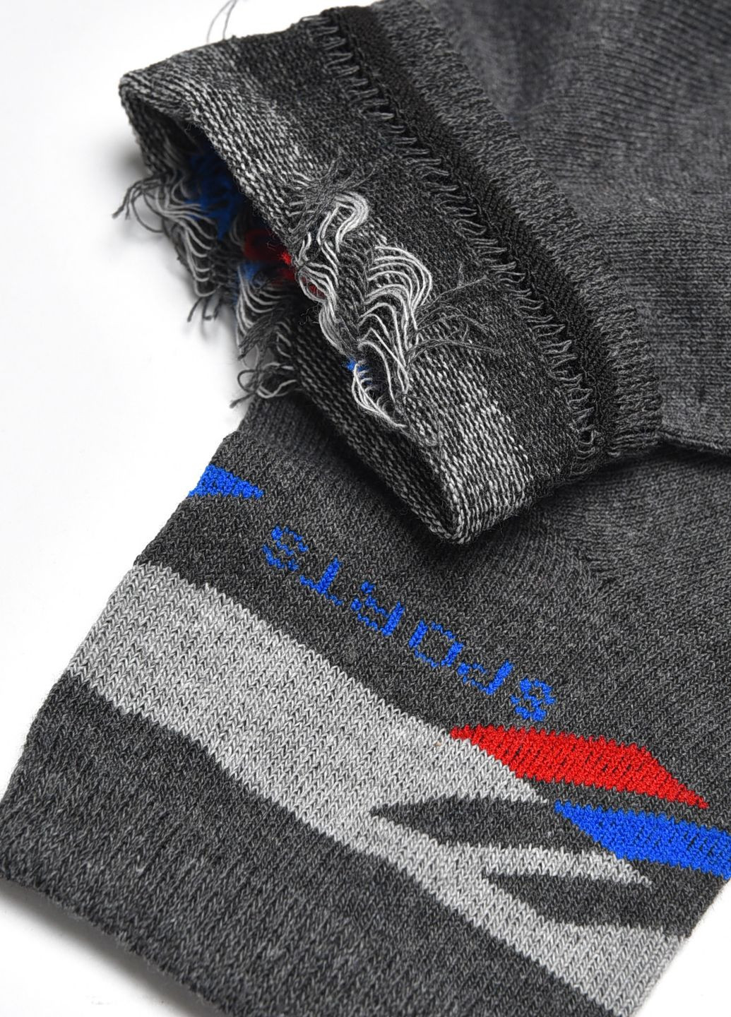 Шкарпетки чоловічі спортивні сірого кольору розмір 41-45 Let's Shop (278050351)