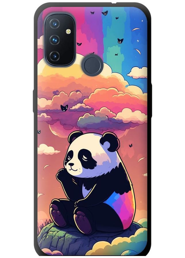 TPU чорний чохол 'Панда в хмарах' для Endorphone OnePlus Nord N100 (276317579)
