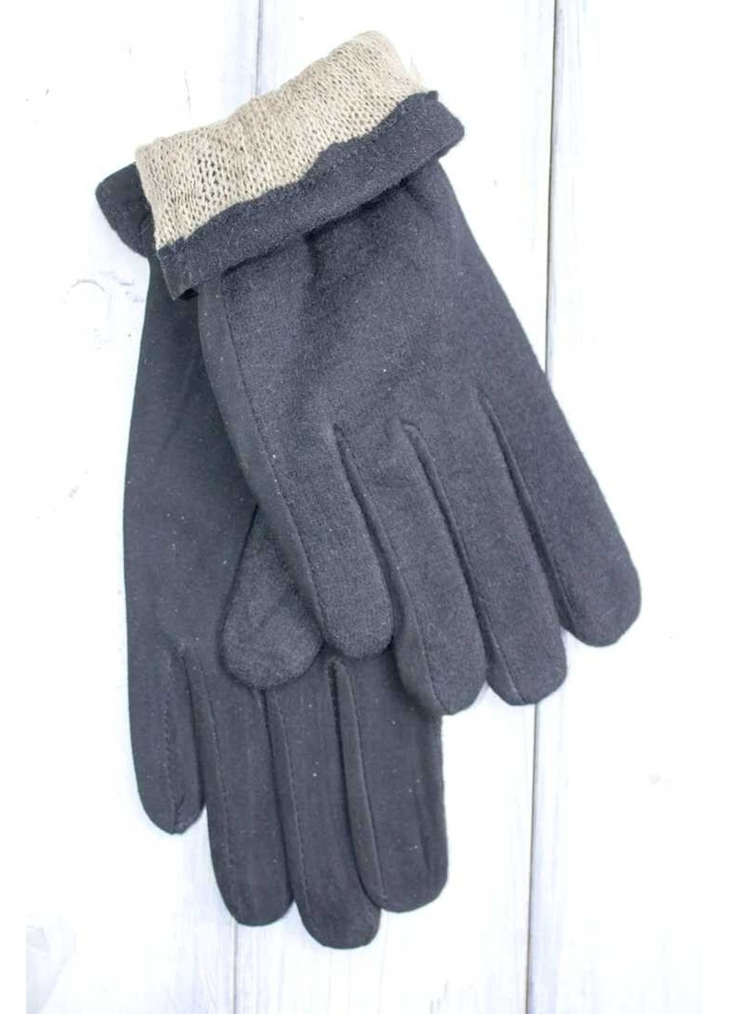 Жіночі кашемірові рукавички чорні 516-1s1 S BR-S (261486797)
