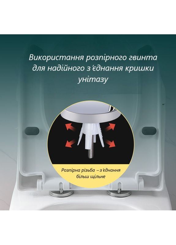 Комплект кріплень для сидіння та кришки унітаза приховане кріплення метал пластик набір 2 шт срібний No Brand (364506695)