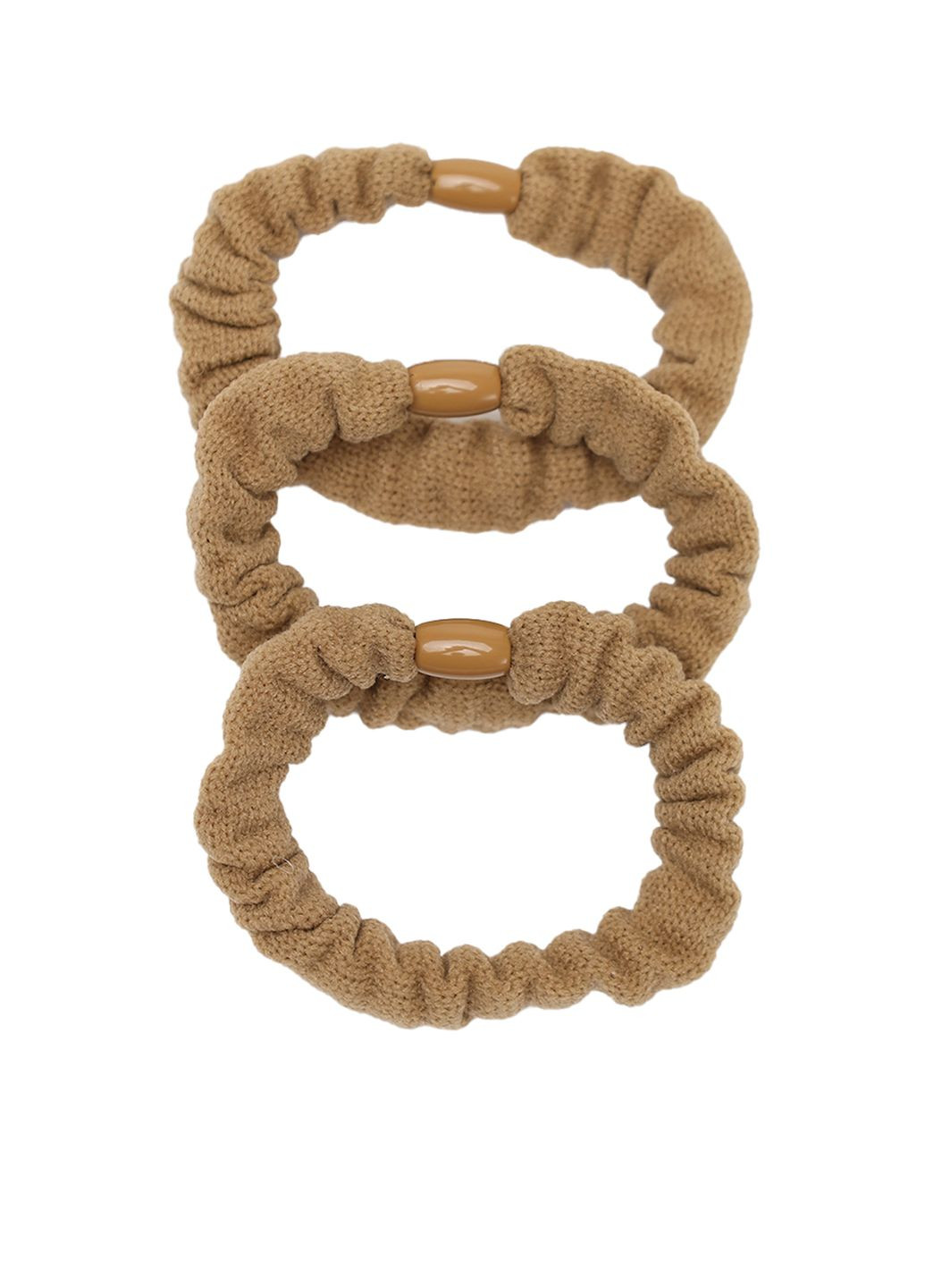 Набір резинок для волосся жіночий колір оливковий ЦБ-00283672 Yuki (353686359)