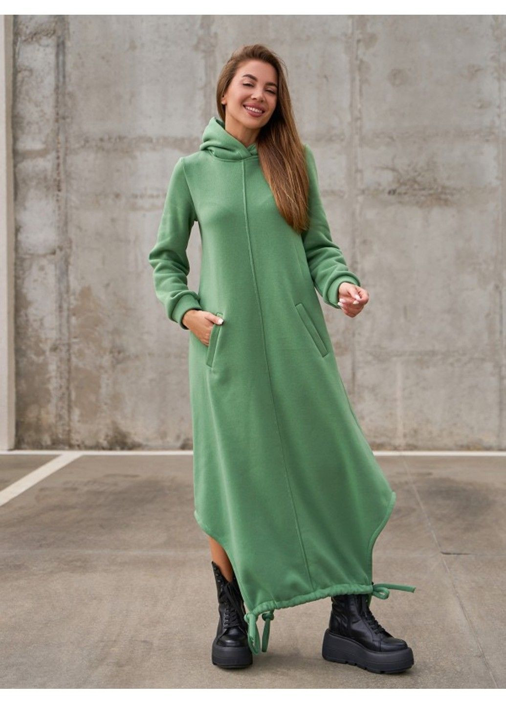 Оливкова повсякденний сукня issa pus 14853 оливковий ISSA PLUS