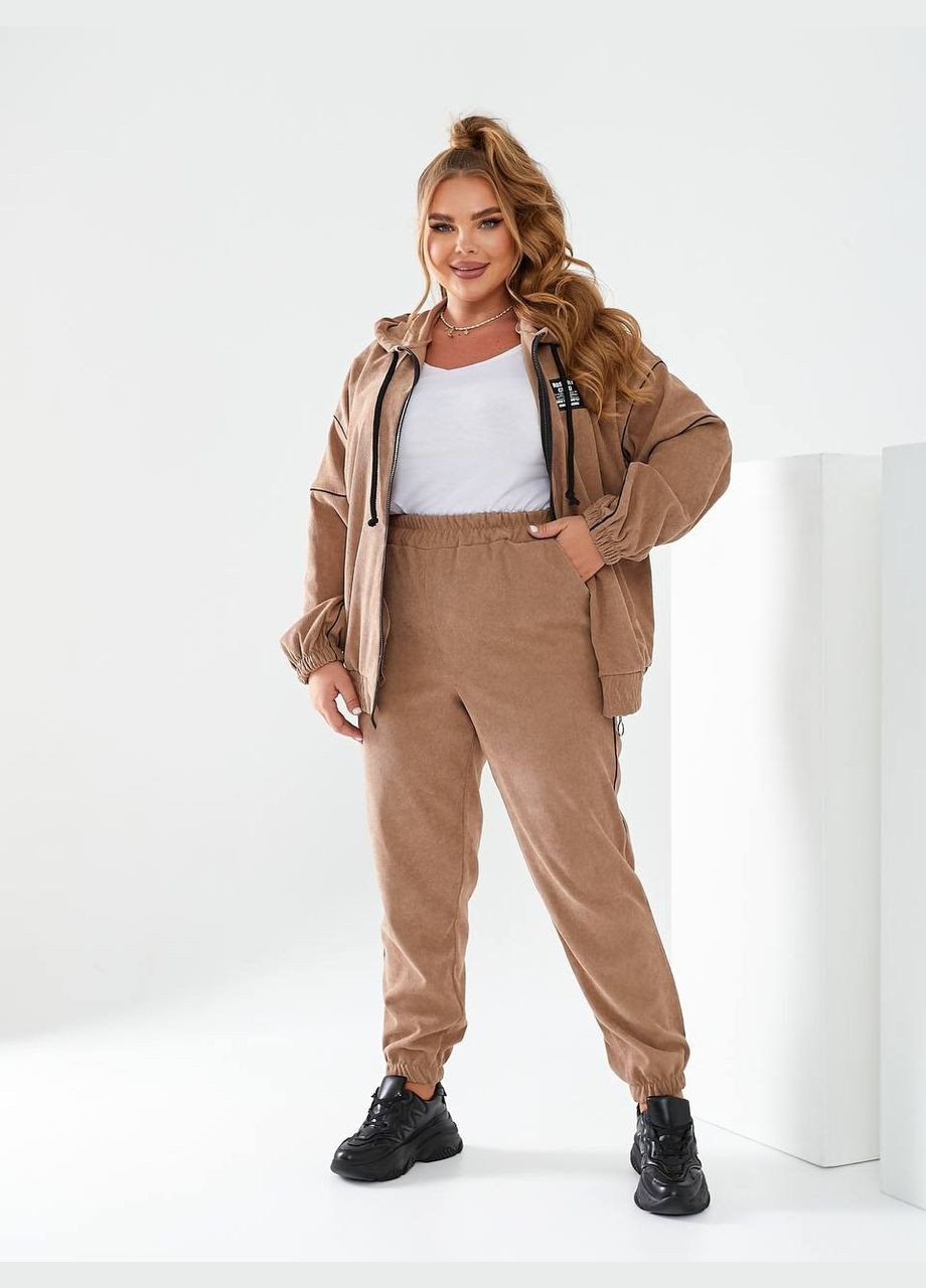 Женский прогулочный костюм из вельвета цвет мята New Trend (304647637)