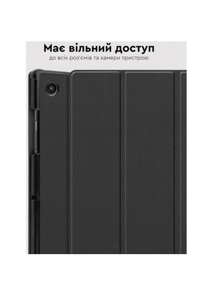Чехол Premium для Samsung Galaxy Tab A8 SM-X200/X205 с защитной пленкой и салфеткой Black (4822352781075) Airon (322905470)
