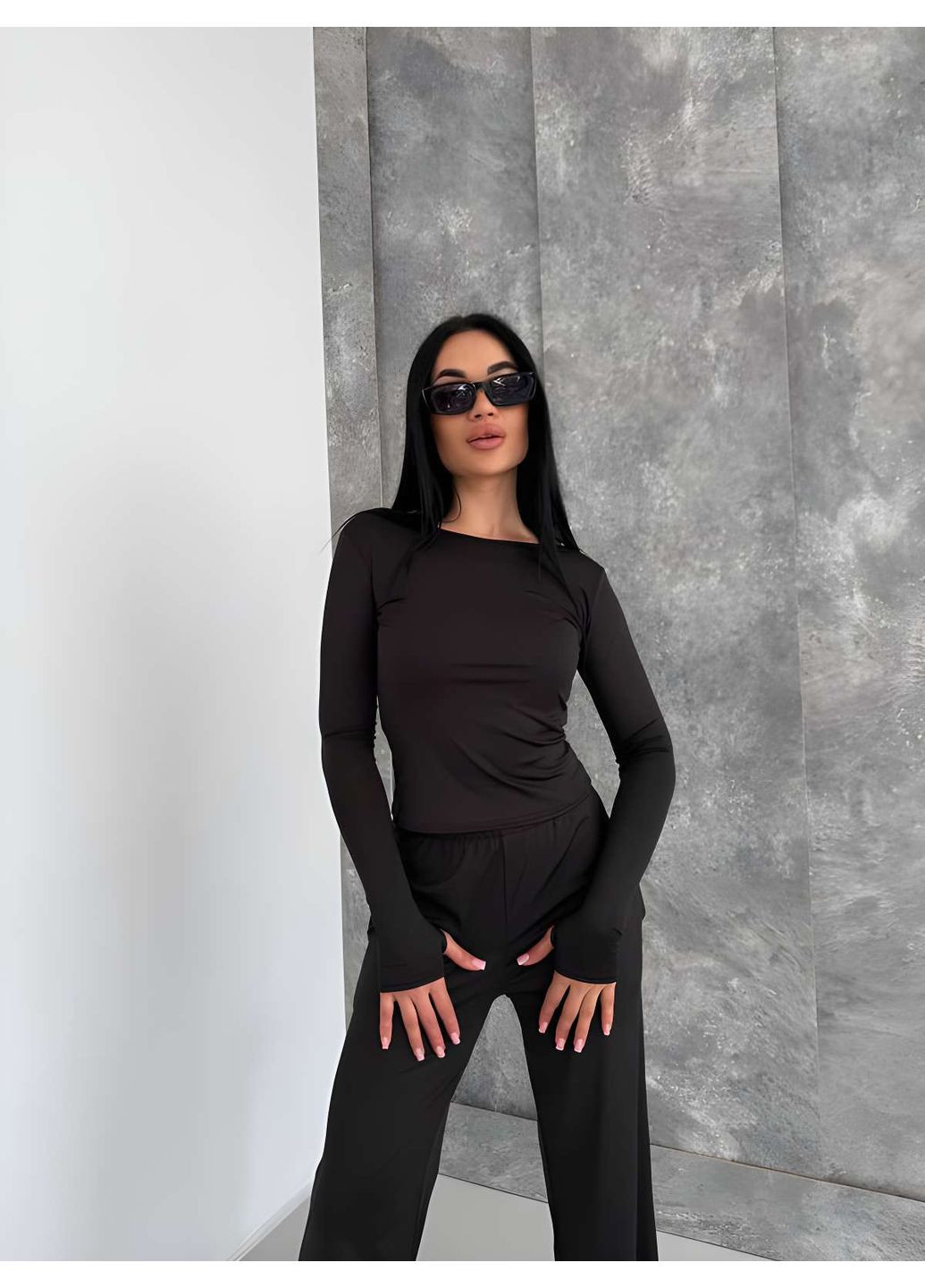 Рожевий костюм трійка штани + лонгслів + футболка, жіночий костюм 3 в 1 з мікродайвінгу, е... Україна (355059433)