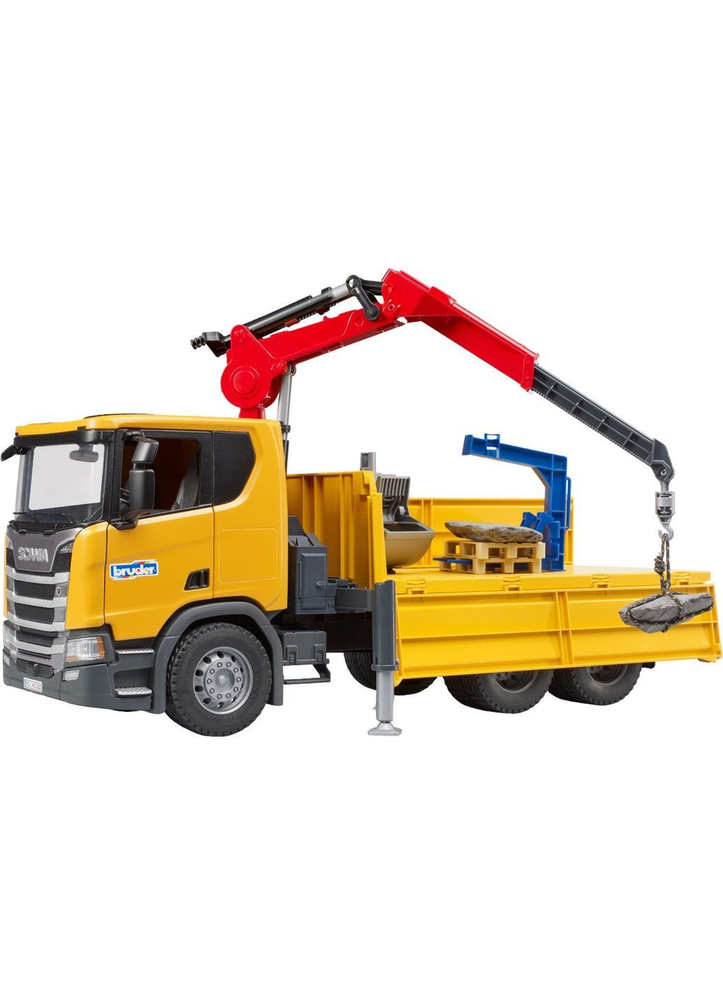 Іграшкова машинка Автомобіль Scania Super 560R з краном-маніпулятором та аксесуарами 1:16 () Bruder 03551 (368464178)