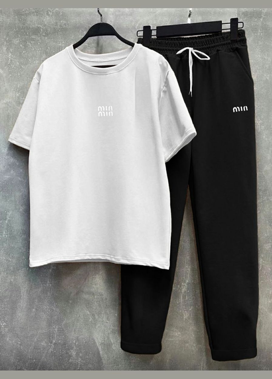 Костюм Брюки+Футболка качественная Турецкая двухнить No Brand (347146684)