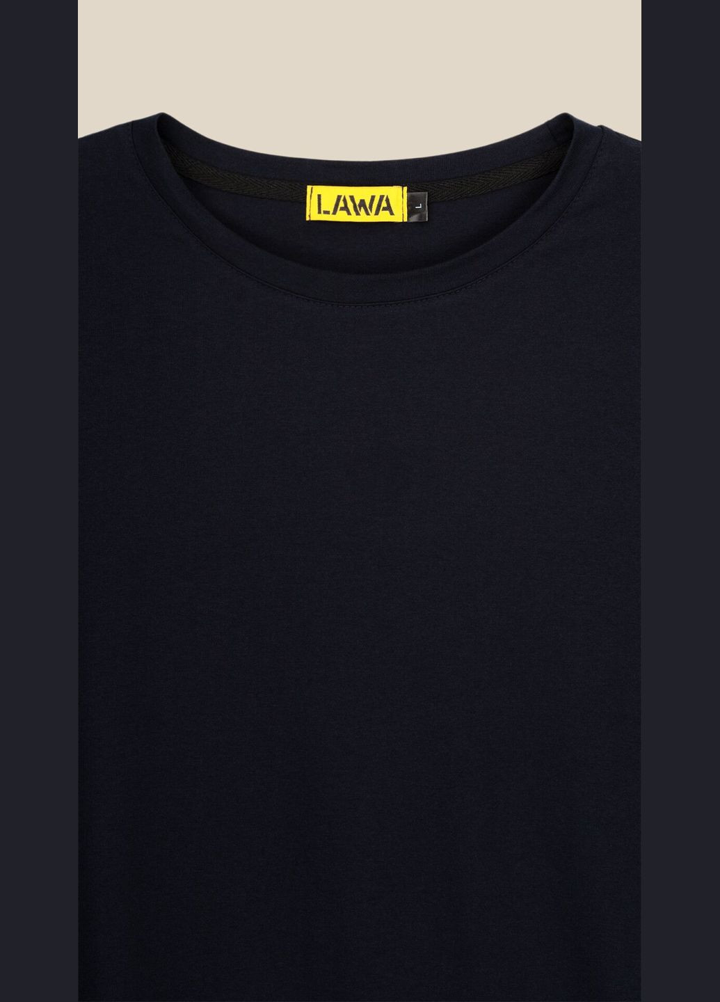 Комбинированная футболка однотонная мужская mbc02301 shop (2000999201059) LAWA