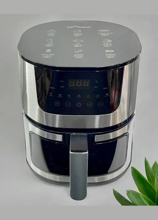 Аерофритюрниця безмасляна Gold TK-003010 з чашею на 8 л. 4000 Вт. Diamond (301636094)