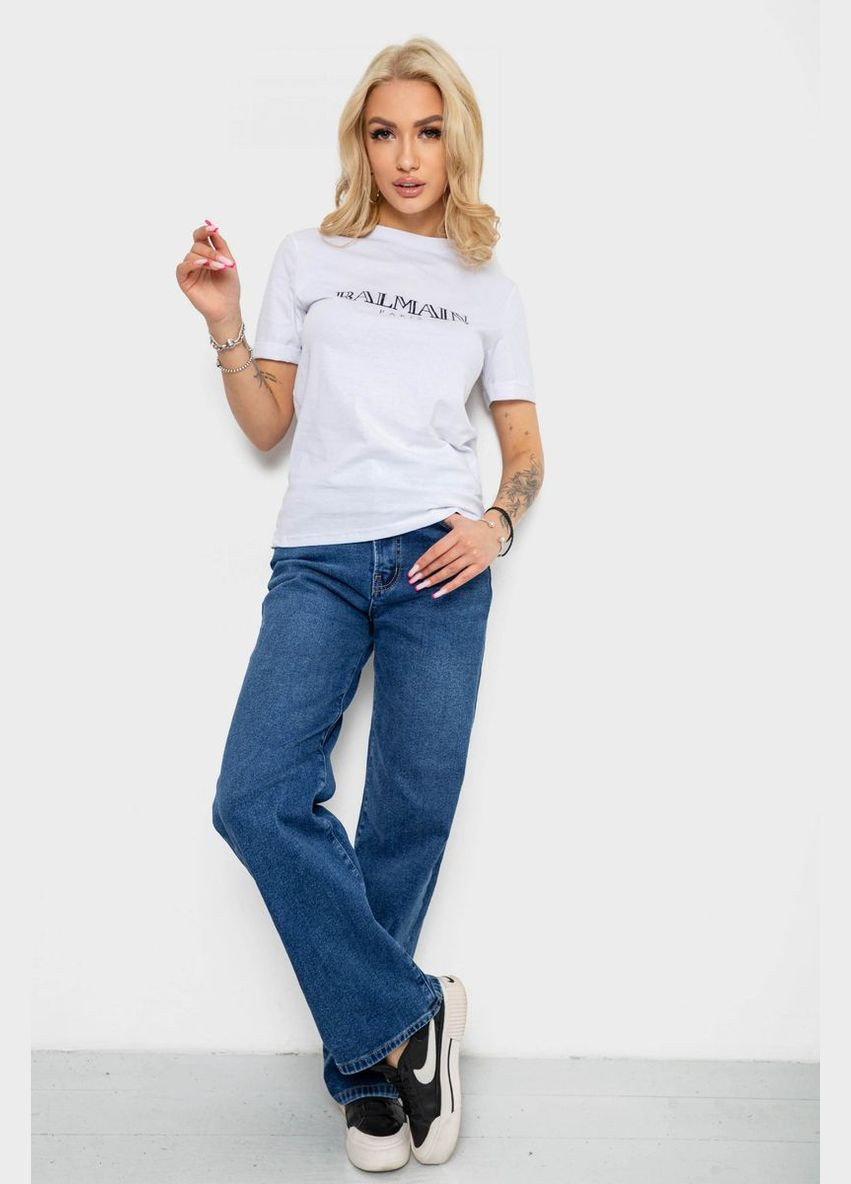 Футболка жіноча з принтом, колір жовтий, 238R01640 Ager - (329688857)