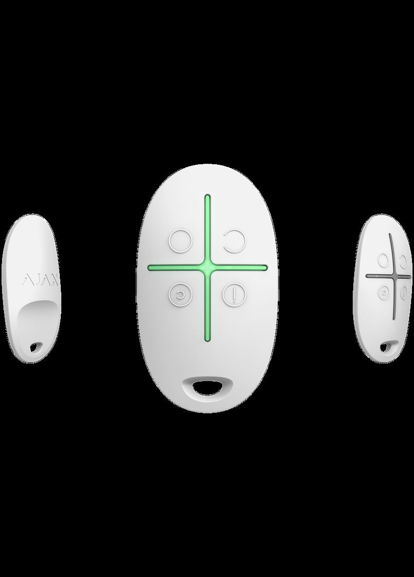 Брелок для керування режимами охорони SpaceControl, White, 4-х кнопковий, 1xCR2032, 65x37x10 мм, 13 г Ajax (338834158)